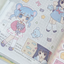 [RY20] NEW Rayeon Fancy 'Mouse and Cat' Sand Glitter Clear Sticker Sheet