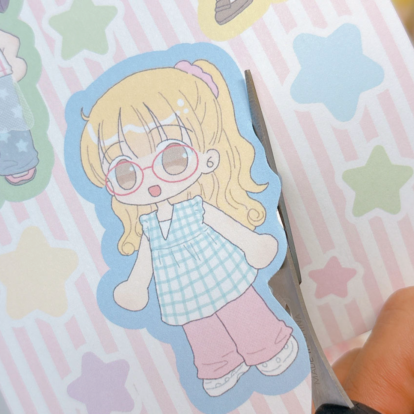 [RY22] NEW Rayeon Fancy 'Girls That I Met' Sand Glitter Clear Sticker Flakes