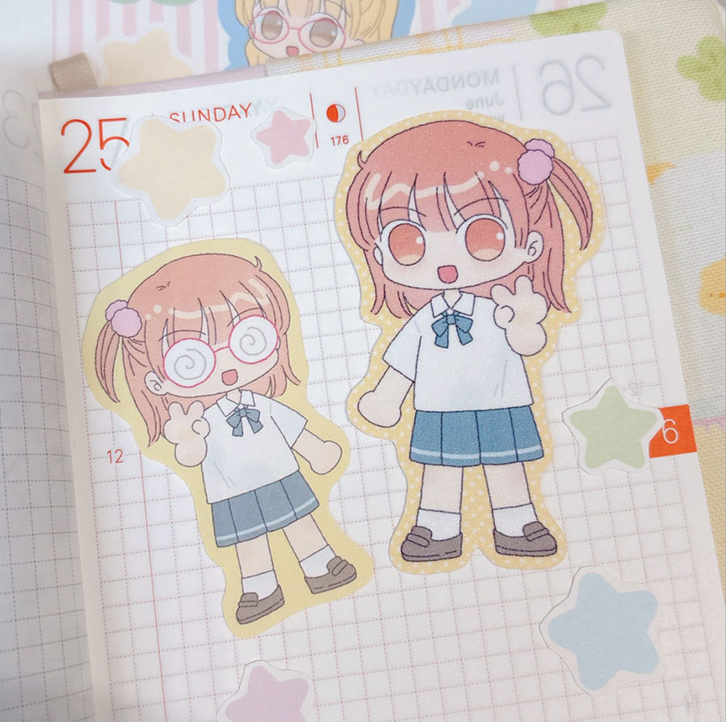 [RY22] NEW Rayeon Fancy 'Girls That I Met' Sand Glitter Clear Sticker Flakes