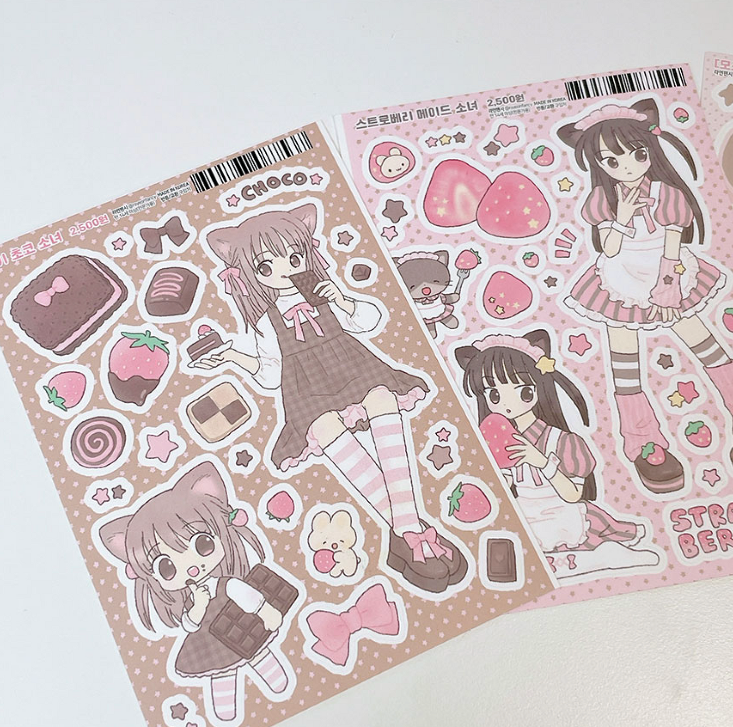 [RY12] NEW Rayeon Fancy 'Strawberry Chocolate' Sticker Sheet Pack (Pack/Singles)
