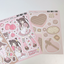 [RY12] NEW Rayeon Fancy 'Strawberry Chocolate' Sticker Sheet Pack (Pack/Singles)