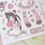 [RY12] NEW Rayeon Fancy 'Strawberry Chocolate' Sticker Sheet Pack (Pack/Singles)