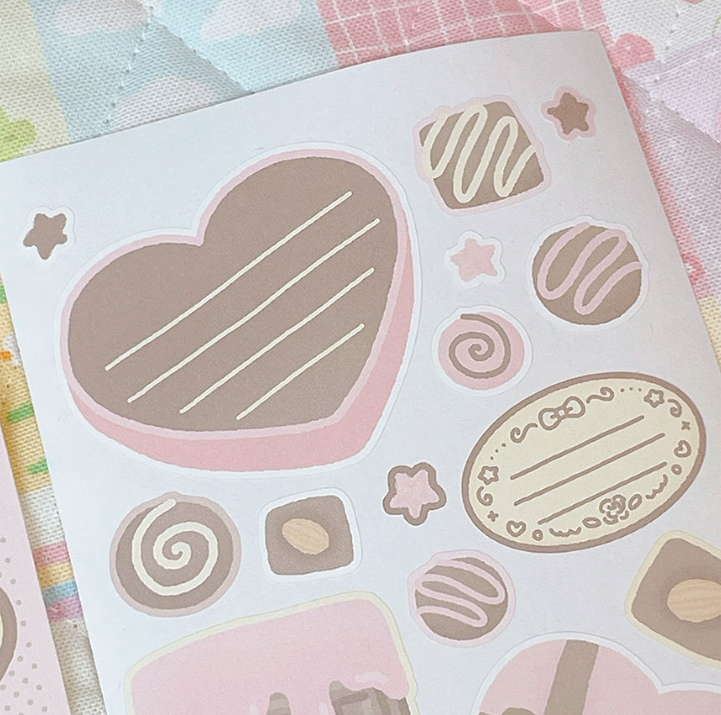 [RY12] NEW Rayeon Fancy 'Strawberry Chocolate' Sticker Sheet Pack (Pack/Singles)