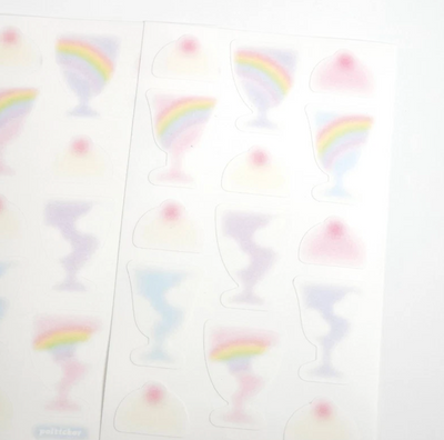 [PT03] NEW Polticker 'Rainbow Soda' Memo Sticker Sheet