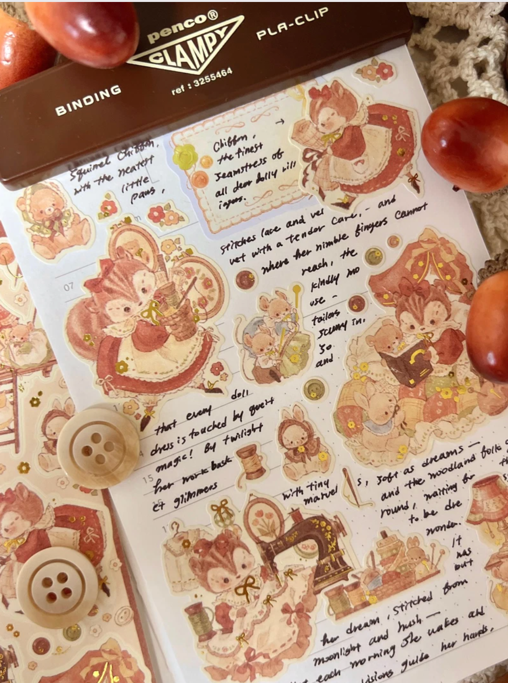 [DD50] NEW Dear Dolly 'Classic Autumn' Sticker Pack (Pack/Singles)