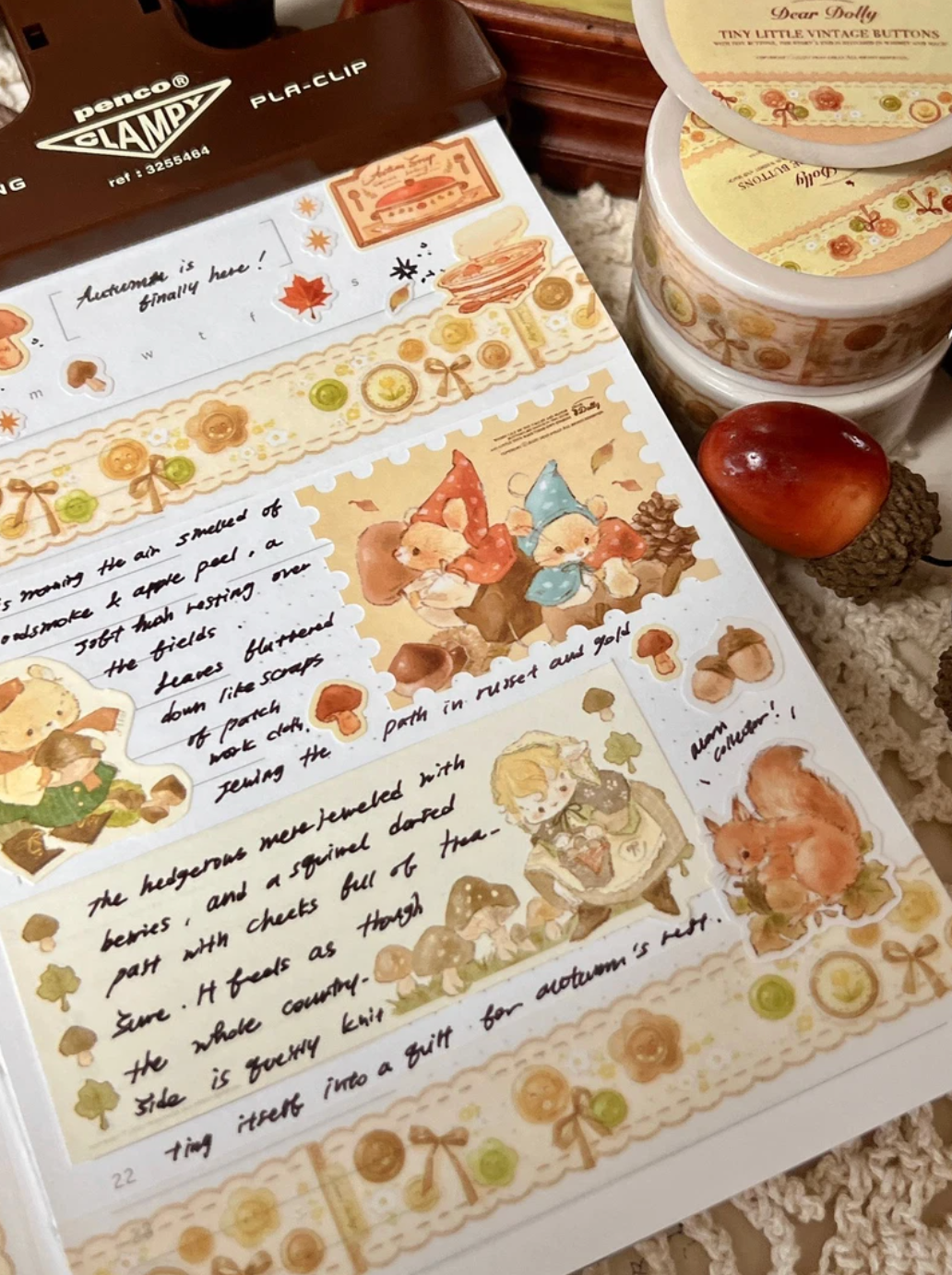 [DD52] NEW Dear Dolly 'Classic Autumn' Masking Tapes (Options)