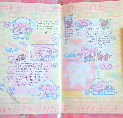 [CW127] NEW Cotton World 'Tooth Fairy' Sticker Sheet