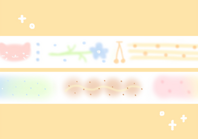 [CW134] NEW Cotton World 'Soft Thoughts' Masking Tape 15mm x 10m