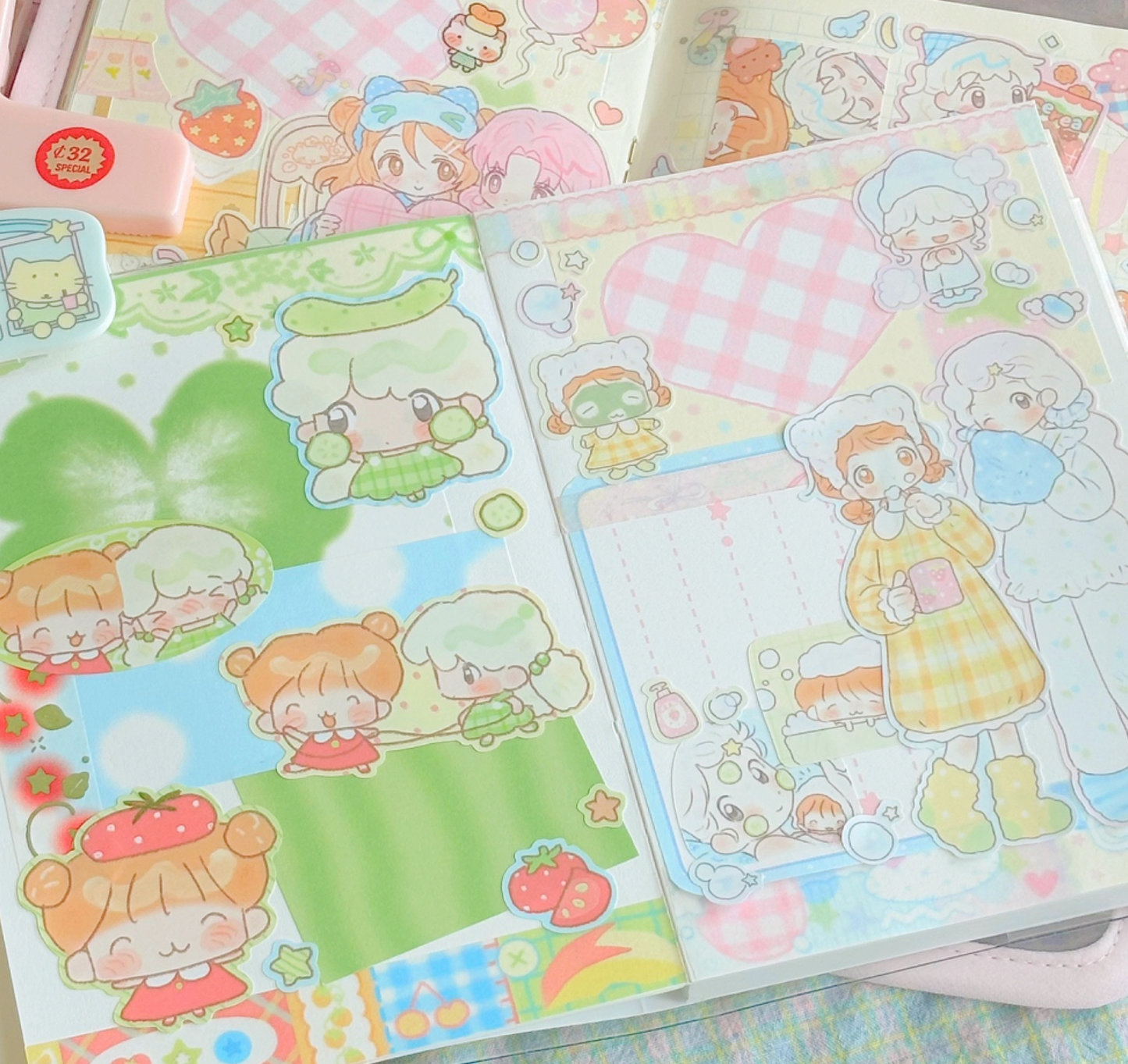 [CW138] NEW Cotton World 'Night Routine' Sticker Sheet