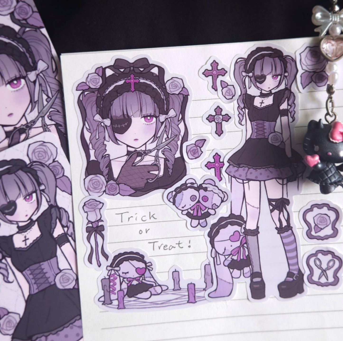 [MX88] NEW Maxxie Club 'Spooky Gothic' Sticker Sheet