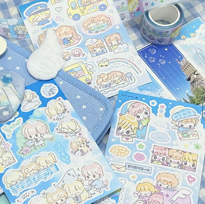 [CW143] NEW Cotton World 'Angel Festival Collaboration' Sticker Pack