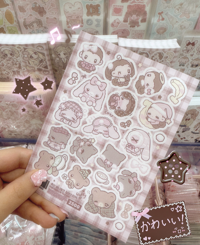 [SK43] NEW Seolkee 'Fluffy Animals' Sticker Sheet