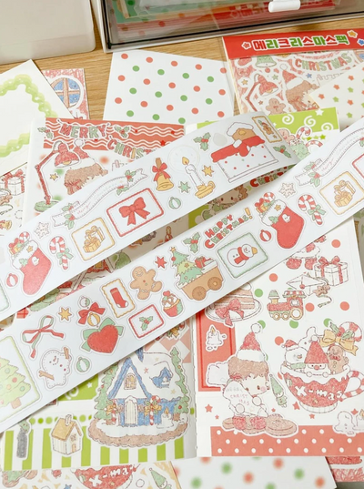 [DC173] NEW Danchoo 'Merry Christmas/Happy Winter' Kisscut Masking Tape