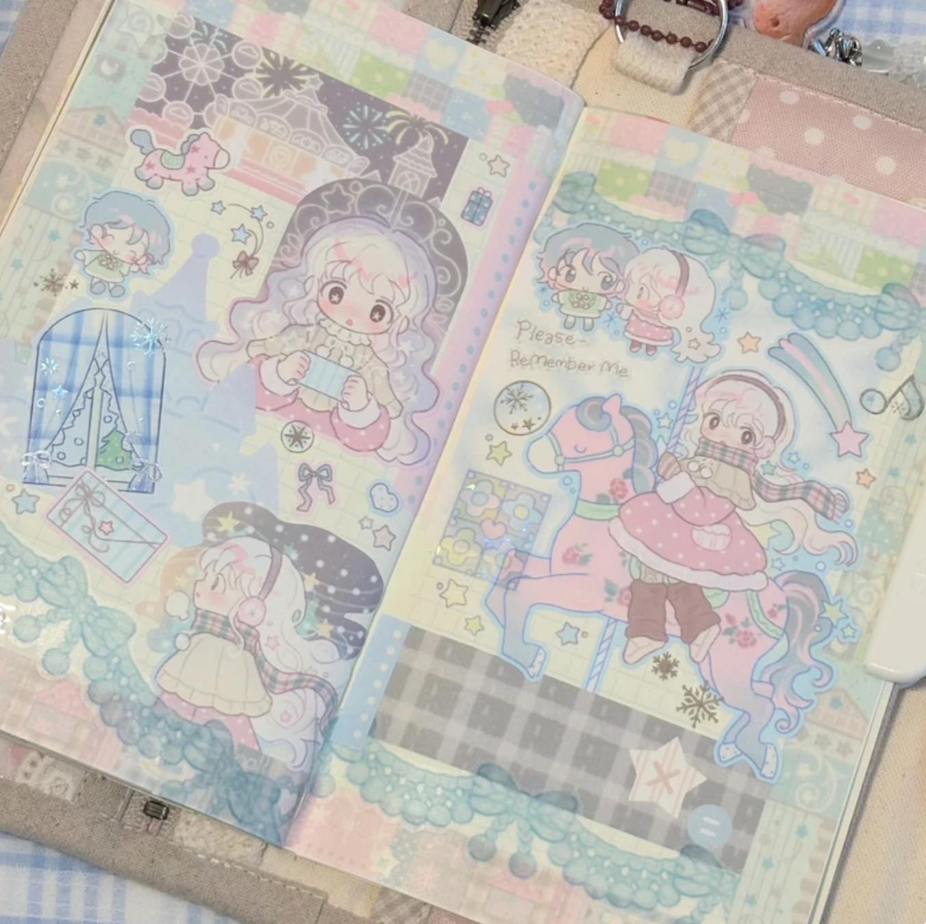 [CW155] NEW Cotton World 'Winter Letter' All-in-one Sticker Pack (options)