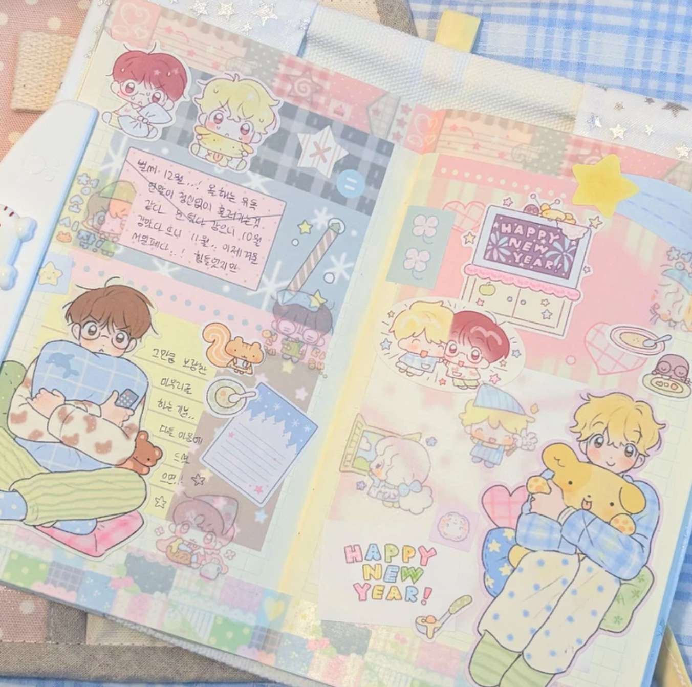 [CW155] NEW Cotton World 'Winter Letter' All-in-one Sticker Pack (options)