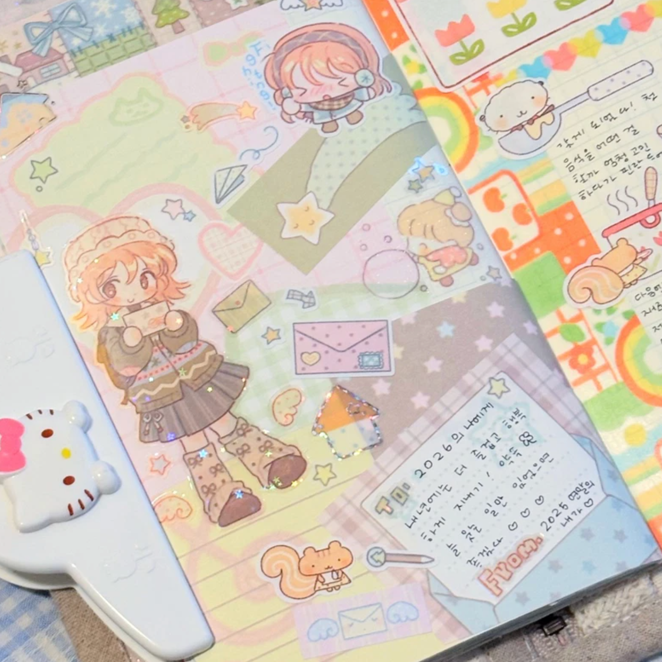 [CW155] NEW Cotton World 'Winter Letter' All-in-one Sticker Pack (options)