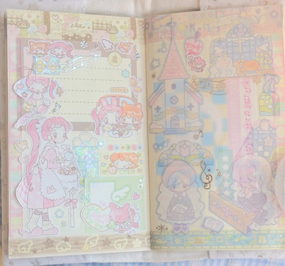 [CW152] NEW Cotton World 'Girl's Prayer' Sticker Sheet