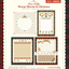 [DD54] NEW Dear Dolly 'Vintage Threads for Christmas' Memo Sticker Pack