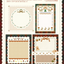 [DD54] NEW Dear Dolly 'Vintage Threads for Christmas' Memo Sticker Pack
