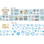 [SY87] NEW Syom 'Winter Stamps/Gold Foil All the Cuties' Kisscut Masking Tape (options)
