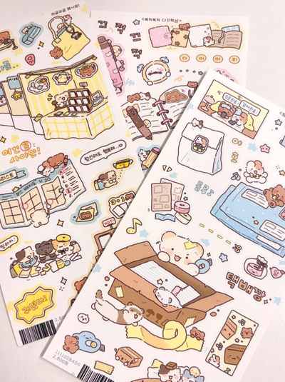 [SY93] NEW Syom 'I Love Stationery' Sticker Pack (Pack/Singles)