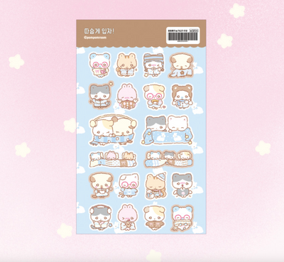 [PP10] NEW Pompomroom 'Let's Dress Warm' Matte Sticker Sheet