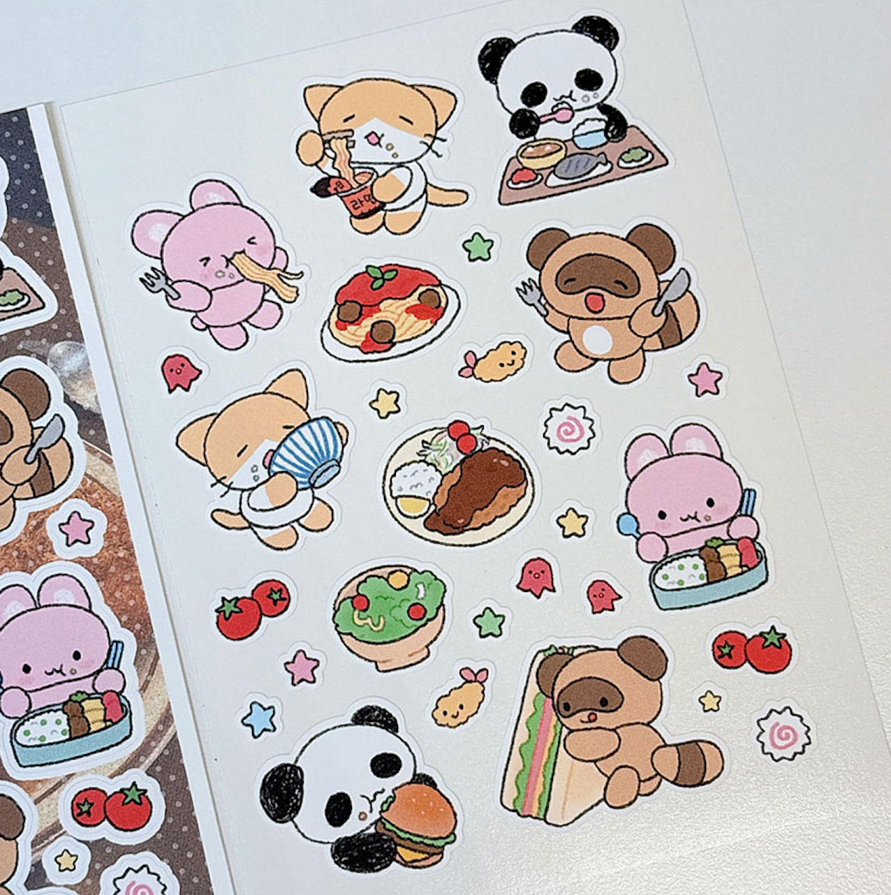 [RY57] NEW Rayeon Fancy 'Lunch Menu Recommendation' Matte Sticker Sheet