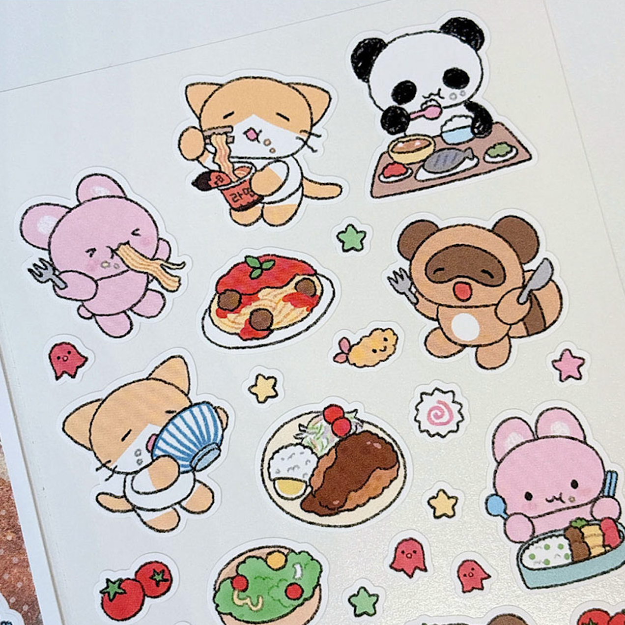 [RY57] NEW Rayeon Fancy 'Lunch Menu Recommendation' Matte Sticker Sheet