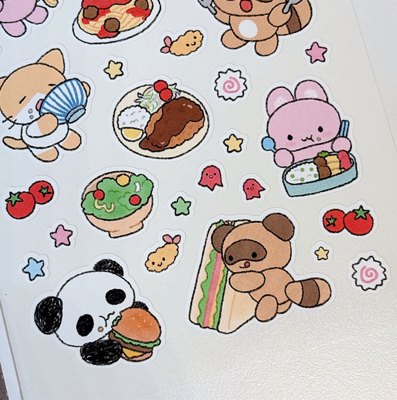 [RY57] NEW Rayeon Fancy 'Lunch Menu Recommendation' Matte Sticker Sheet