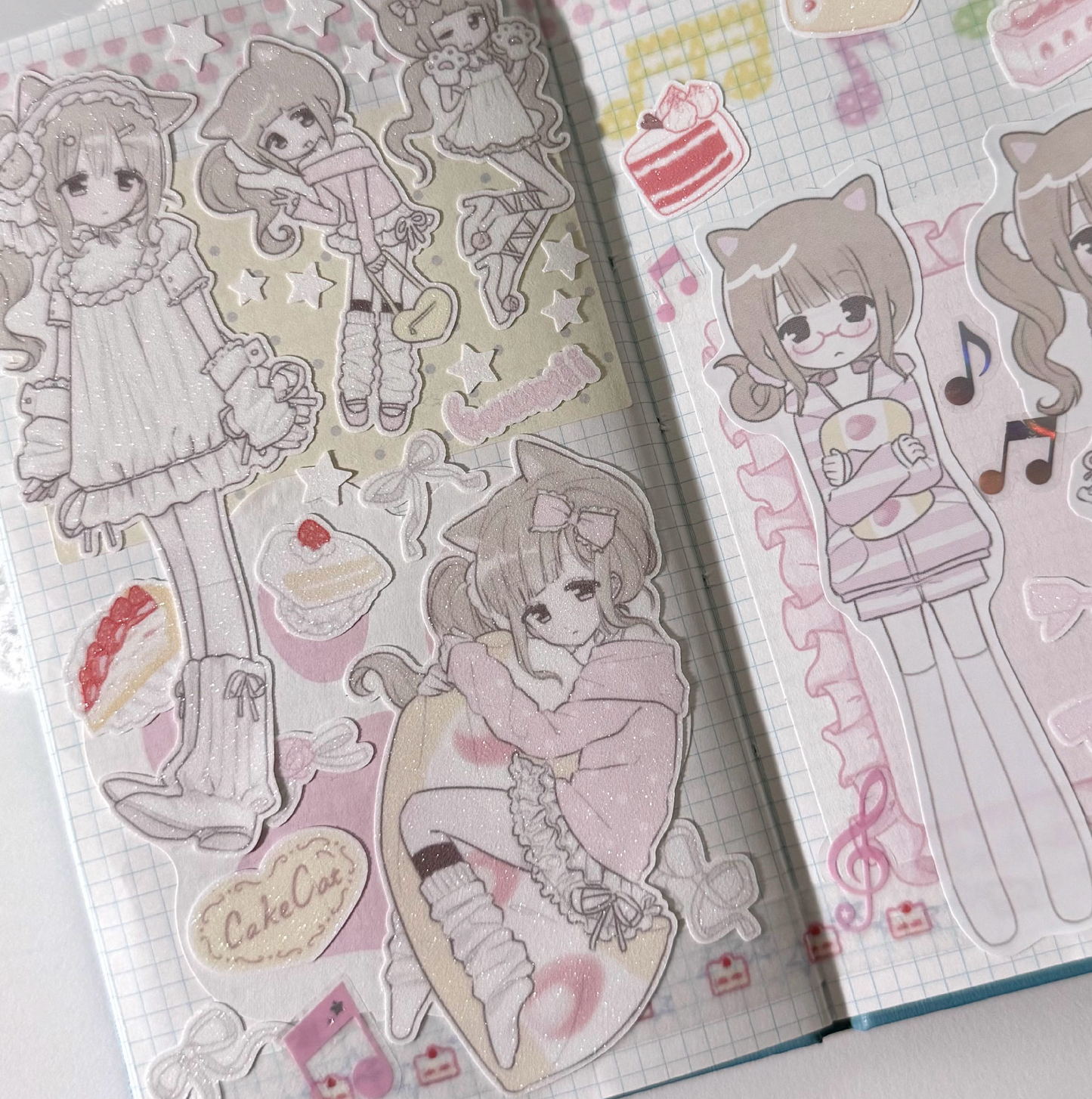 [RC05] NEW Rico Maru 'Cake Cat' Sticker Sheet