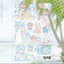 [CW181] NEW Cotton World 'Sand Castle' Sand Glitter Sticker Sheet