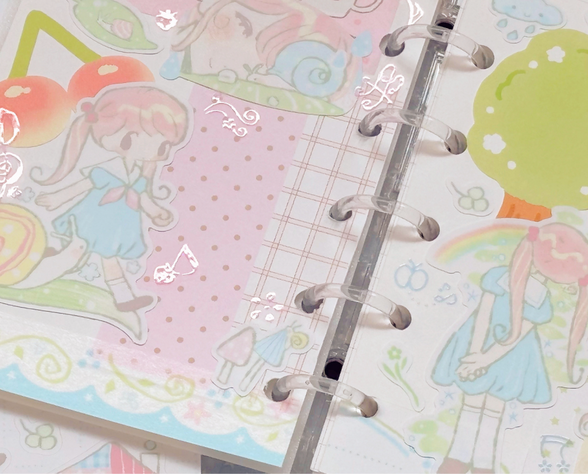 [CW184] NEW Cotton World 'Snail' Sticker Sheet