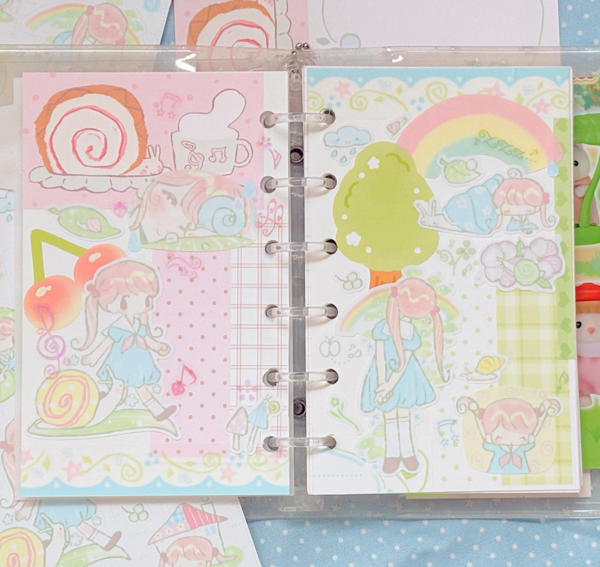 [CW184] NEW Cotton World 'Snail' Sticker Sheet