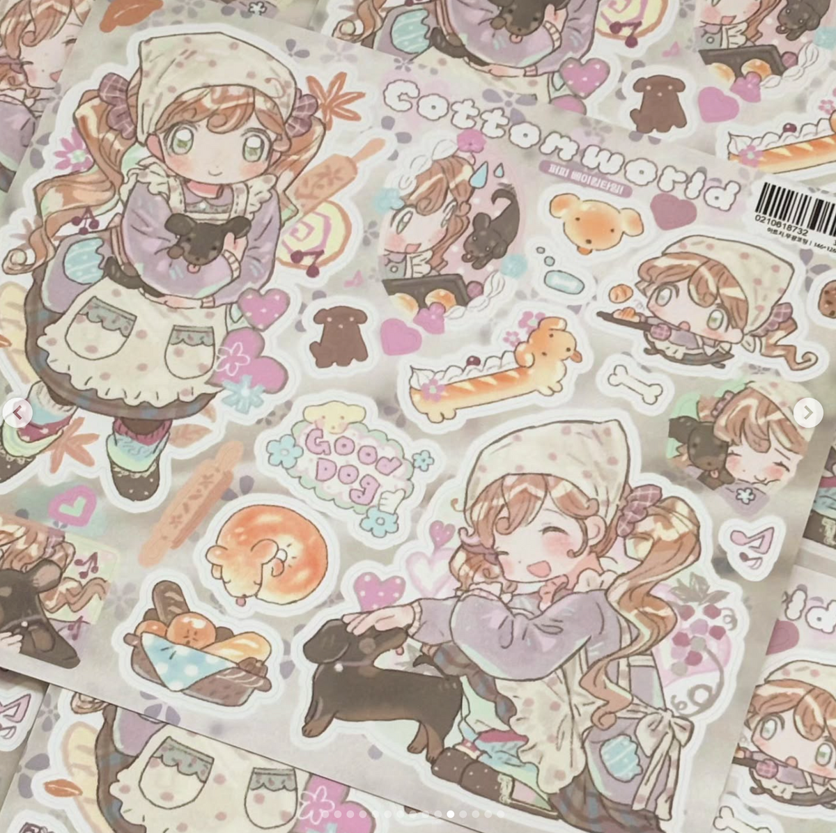 [CW185] NEW Cotton World 'Warm Animal Friends' Sticker Sheet Pack (Singles/Pack)