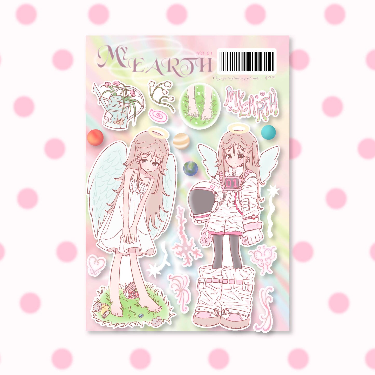 [RC14] NEW Rico Maru 'My Earth' Sticker Sheet