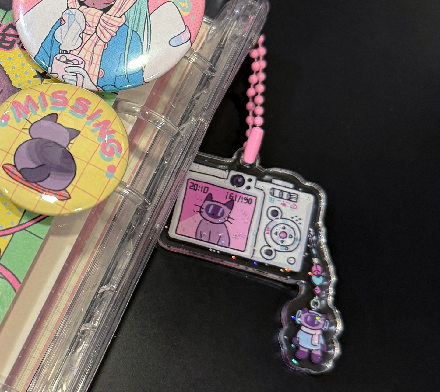 [SE14] Soup Effect Cat Planet Badge/Keyring