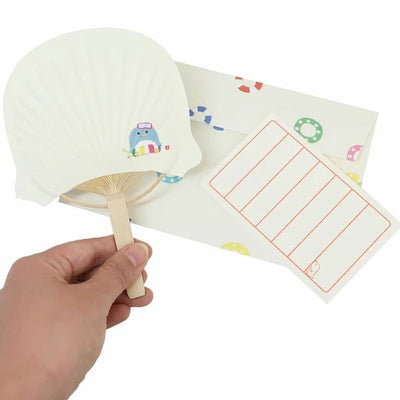 [ACT04] ACT Bamboo Fan Letter Set - Penguin - ACT__korean_sticker_stationery