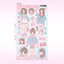 [GP32] NEW Ghost Peach 'Fluffy Soda Lookbook' Sticker Sheet