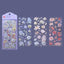 [BG15] BGM IRIDE Holographic Sticker Sheets (options) - BGM_BG15S2 - Purple Flowers_korean_sticker_stationery