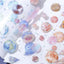 [BG15] BGM IRIDE Holographic Sticker Sheets (options) - BGM_BG15S6 - Planets_korean_sticker_stationery