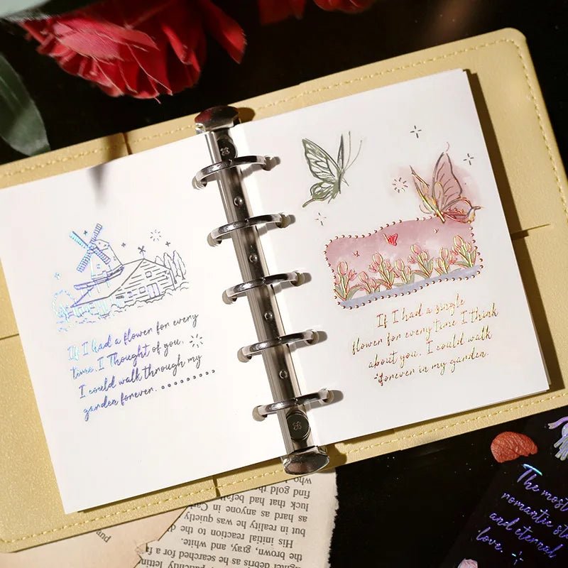 [BG15] BGM IRIDE Holographic Sticker Sheets (options) - BGM_BG15S8 - Mountain_korean_sticker_stationery