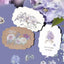 [BG15] BGM IRIDE Holographic Sticker Sheets (options) - BGM_BG15S2 - Purple Flowers_korean_sticker_stationery