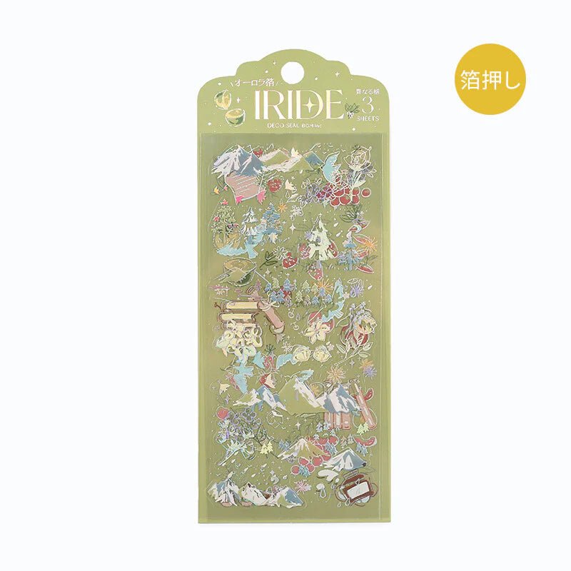 [BG15] BGM IRIDE Holographic Sticker Sheets (options) - BGM_BG15S7 - Fruits_korean_sticker_stationery