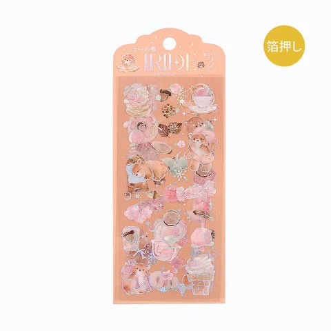 [BG15] BGM IRIDE Holographic Sticker Sheets (options) - BGM_BG15S5 - Bears_korean_sticker_stationery