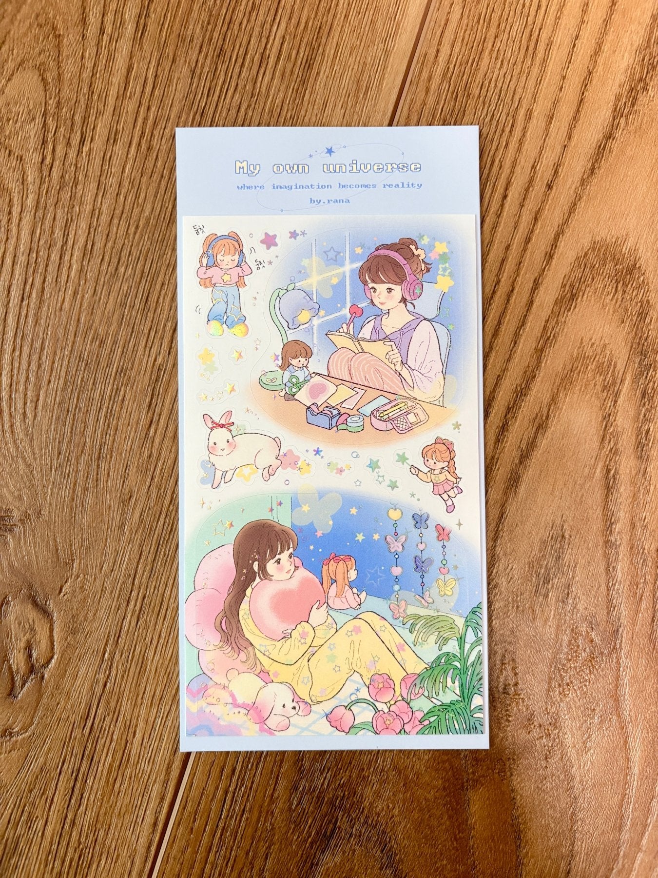 [BR06] by.rana 'Rana Garden in December' Sticker Sheet Pack (Pack/Single) - by.rana_BR06S2 - My Own Universe_korean_sticker_stationery