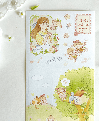 [BR14] by.rana 'Happiness Delivery' Sticker Sheet - by.rana__korean_sticker_stationery