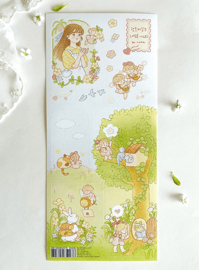 [BR14] by.rana 'Happiness Delivery' Sticker Sheet - by.rana__korean_sticker_stationery