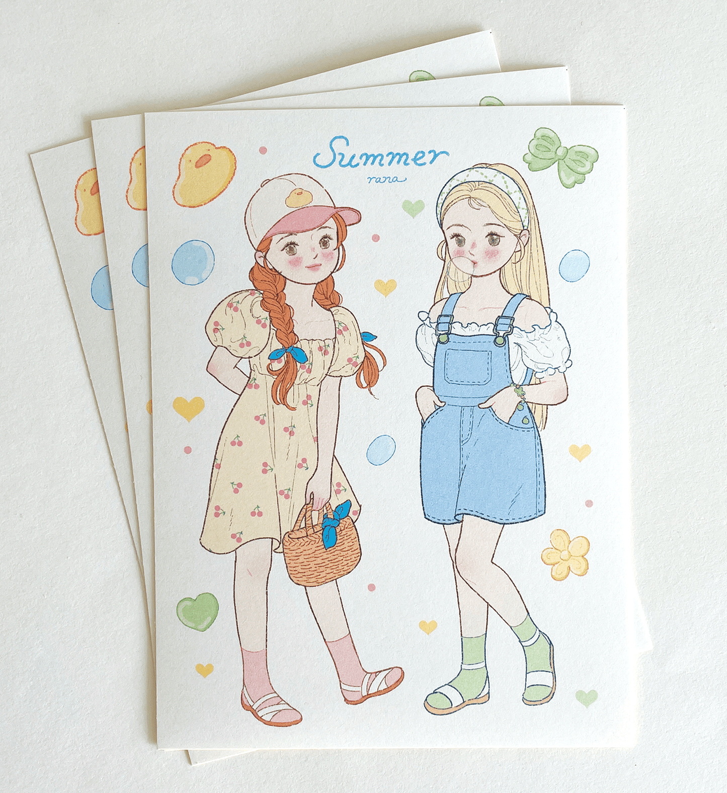 [BR15] by.rana Self - Cut Sticker Pack (options) - by.rana_BR15S3 - Summer_korean_sticker_stationery