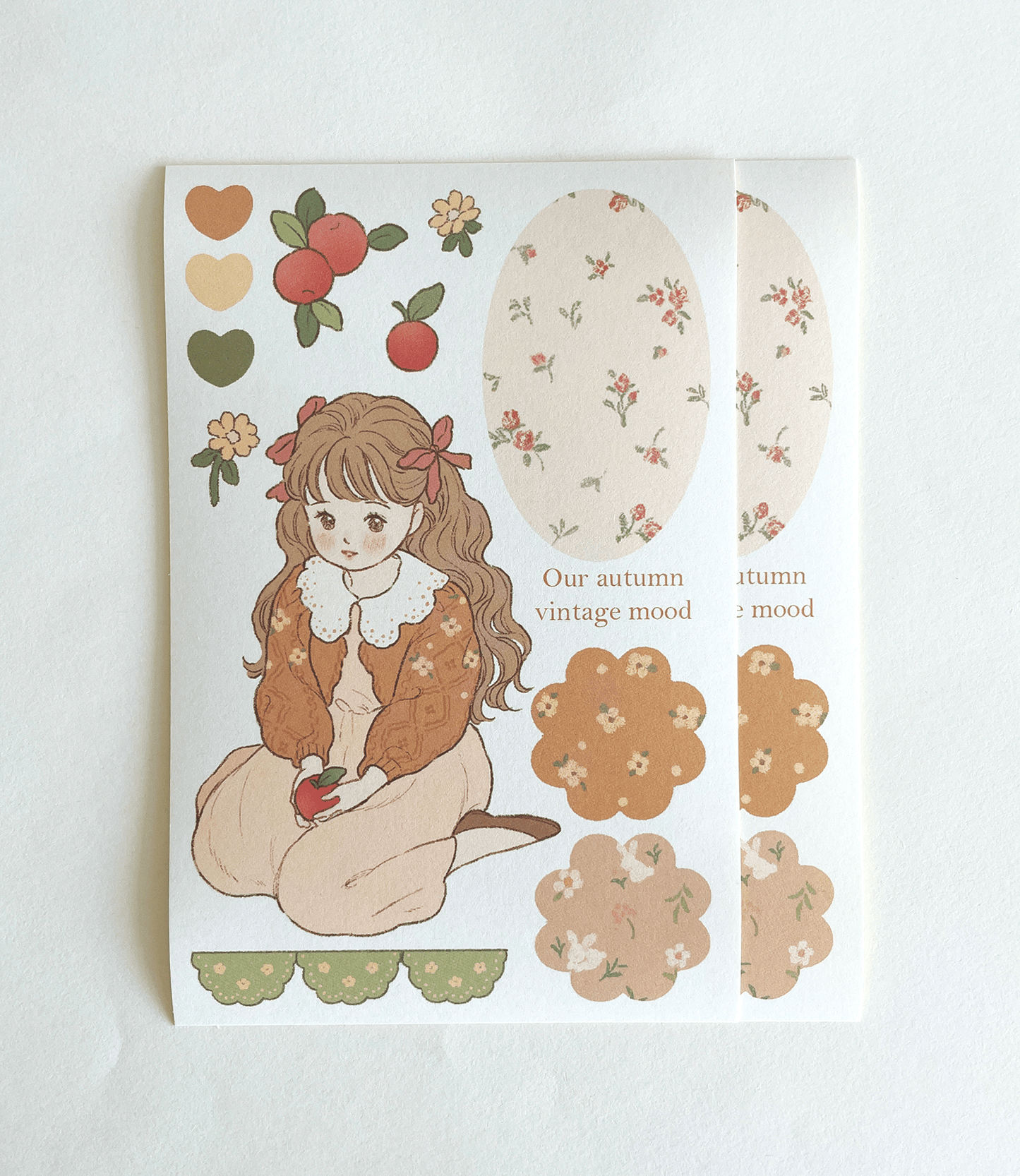 [BR15] by.rana Self - Cut Sticker Pack (options) - by.rana_BR15S1 - Vintage Mood Autumn_korean_sticker_stationery