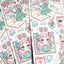 [GP08] Ghost Peach 'Mint Bubble Room' Sticker Sheet